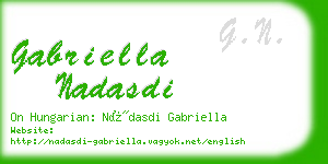 gabriella nadasdi business card